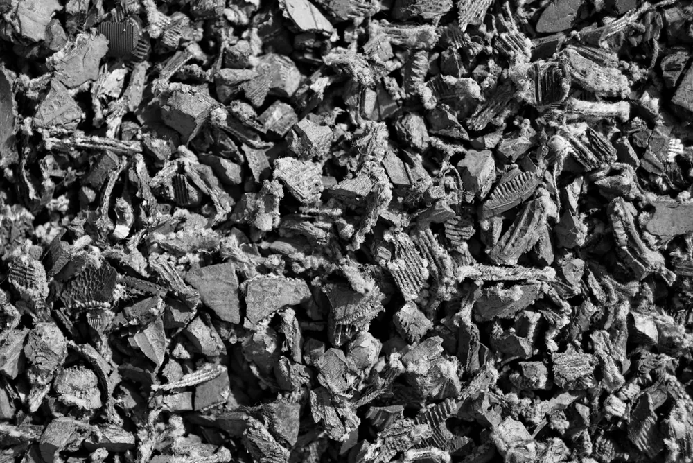 Rubber Mulch Pros and Cons: Safety, Cost, and Durability Comparison rubber mulch closeup